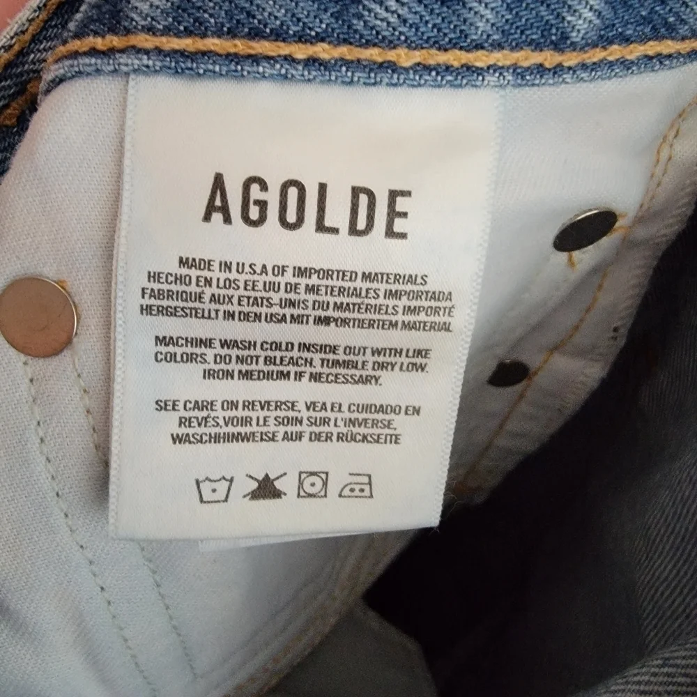 Agolde 90s Mid Rise Loose Fit Jean in Fall Out size 23 NWT